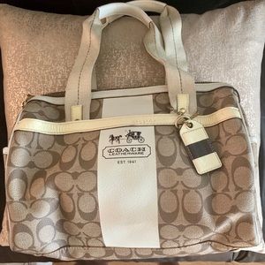 Coach Heritage Stripe Satchel